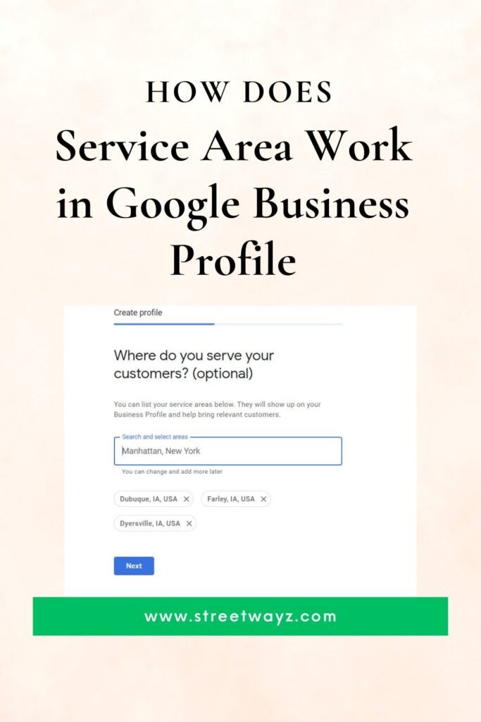 How Does Service Area Work in Google Business Profile