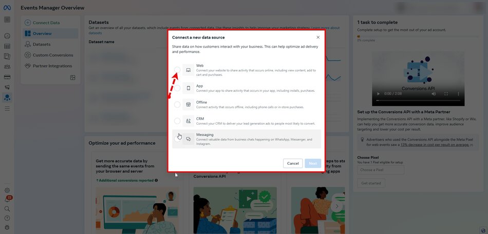 How to create a Facebook Pixel